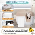 thumbnail image 4 of 60 count  Litter Box Liners for PetSnowy SNOW+ Automatic  Litter Box,  & Leak Resistant Self-Sealing  Drawer Liner Bags, 4 of 6