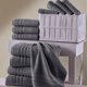 thumbnail image 4 of Juego de toallas de baño Hammam, color gris, 100% algodón, 4 piezas, 4 of 6