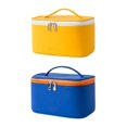 thumbnail image 1 of Bolsas de maquillaje,Bolsa de maquillaje pequeña de cuero PU impermeable portátil,Bolsa de Cosméticos con Cremallera Resistente al Agua Lavable,Neceseres de gran capacidad,Estuche de Estilo A Sunnimix Bolsas de maquillaje, 1 of 8