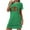 Green, variant on Taqqpue Women's Nightgowns Short Sleeve Crewneck Sleepshirts Sleepwear Casual Heart Print Pajama Dress Valentines Gifts