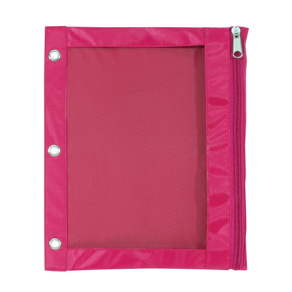 Pen + Gear Pink Solid Large Binder Pouch
