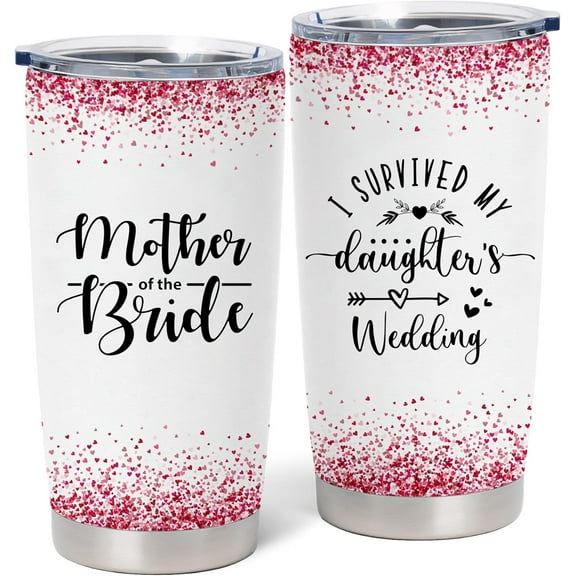 Mother of The Bride Gifts, Wedding Party Gifts for Bride''s Mother from Daughter, Bridal Shower Gift for Bride''s Mother, Engagement Gifts for Mother of The Bride, Mom of The Bride 20oz Tumbler