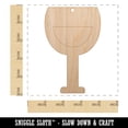 thumbnail image 2 of Wine Glass Half Full Wood Holiday Christmas Tree Ornament Unfinished DIY Pre-Drilled Craft, 2 of 7