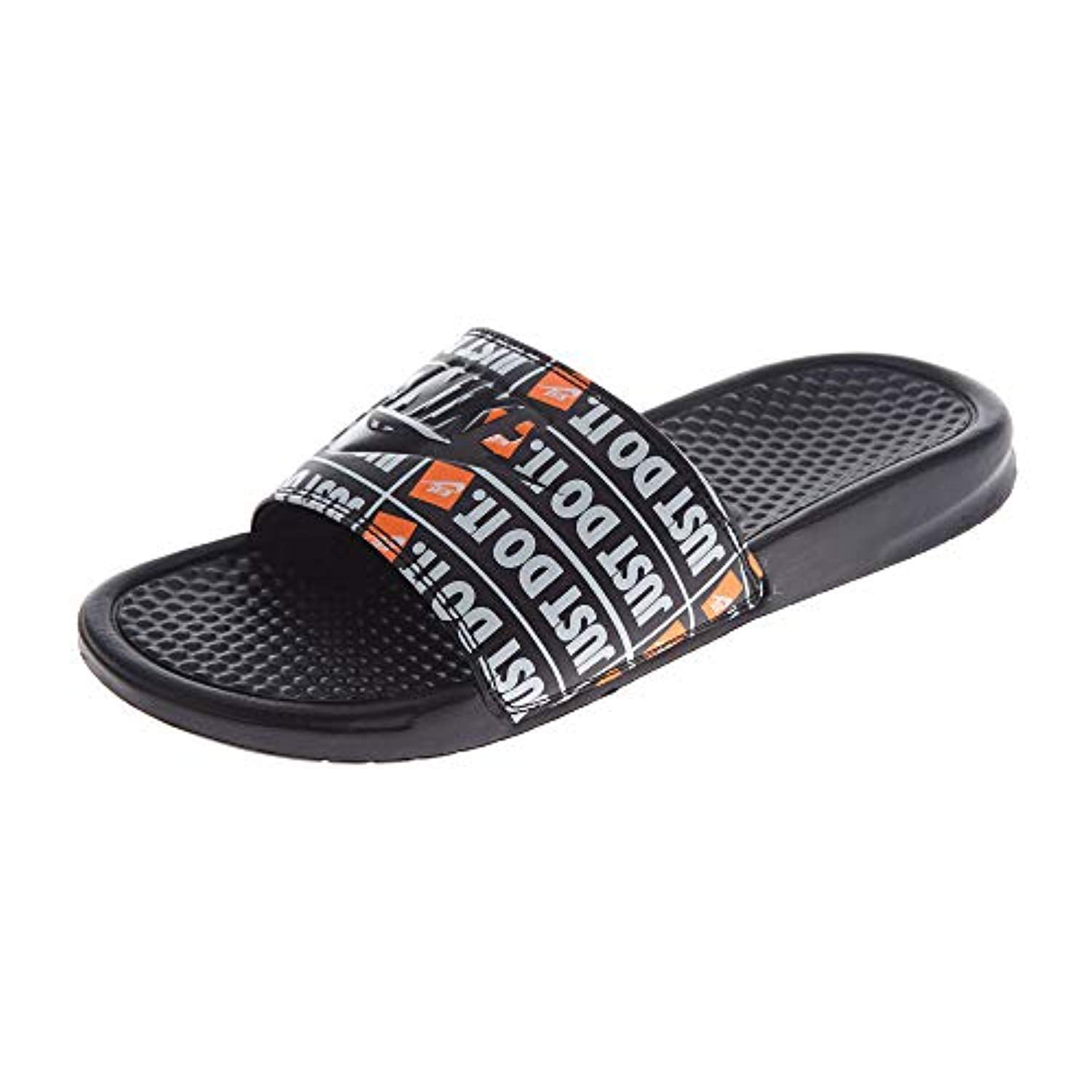 Nike Men's Print Slide Sandals (13, Black/Black) Walmart.com
