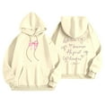 thumbnail image 3 of Women's Casual Hoodie With Bow Print Autumn Winter Pullover Sweatshirt Comfortable And Stylish, 3 of 7
