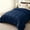 Navy Blue, variant on Soft Spandex‑Blend All‑Season Comforter, Box Quilted Polyester Fill, Machine Washable Down Alternative Bedding Comforter