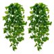 thumbnail image 1 of Plantas colgantes artificiales BLEUM CADE falsas enredaderas Pothos, 2 unidades, 1 of 9