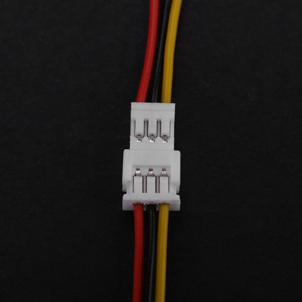 3 Pin 20 Sets//Pack Micro Male/&Female Connector Plug with Wires Cables JST 1.25MM 2-Pin//3-Pin