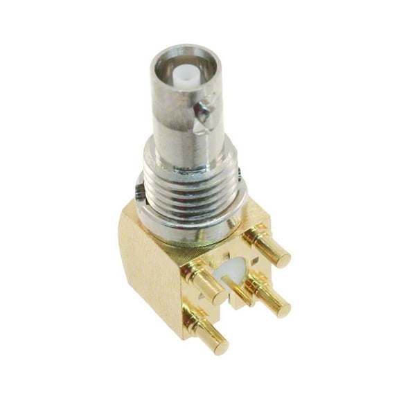 034-1030 Connector Jack Female Socket 75Ohm Panel Mount Through Hole Right Angle Solder