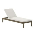 thumbnail image 5 of Northlake Outdoor Patio Teak Chaise Lounge in Weathered Gray White, 5 of 10