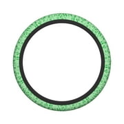 XMXY Car Steering Wheel Cover, Flowers Green Vines Non-Slip Jeep Truck Universal Elastic Steering Wheel Protector 15 inch