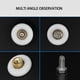 thumbnail image 4 of Rodillos Para Puerta De Ducha, Juego De 4 Ruedas Para Puerta De Ducha Con Tornillo Para De Hotel, 4 of 7