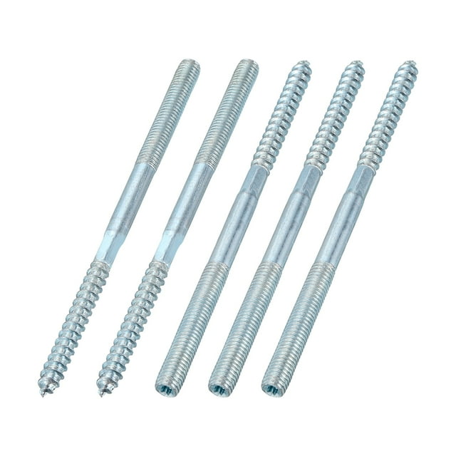 5Pcs Tornillos de Colgar M8, Longitud de 5.51" (140mm) Tornillos de Colgar de Doble Cabeza
