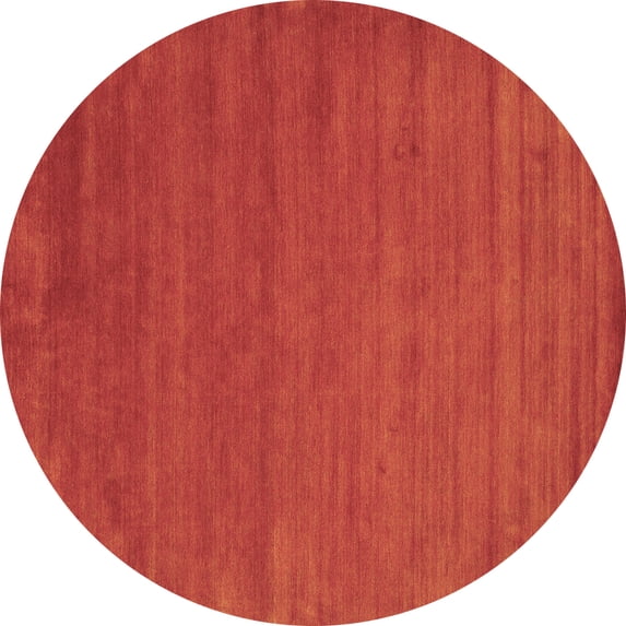 Ahgly Company Indoor Round Abstract Brown Contemporary Area Rugs, 8' Round