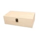 thumbnail image 5 of Caja de almacenamiento de madera, caja de recuerdos, vitrina de joyería, organizador decorativo portátil con tapa para joyas, aretes,, 5 of 9
