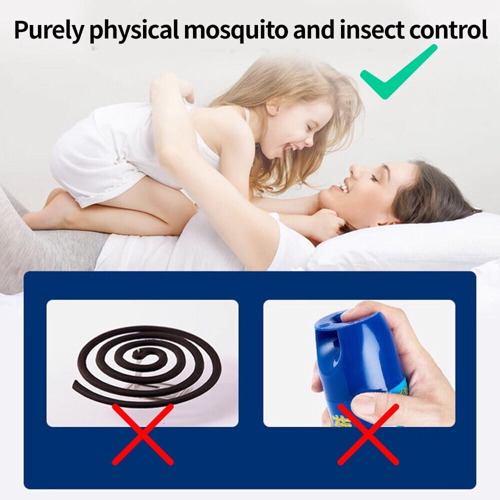 Onemayship 4 Pack Eco-friendly Fly Eliminator White,ABS Sticker Electric Insect Catcher for Home Glue Cards included