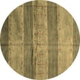 thumbnail image 1 of Ahgly Company Indoor Round Abstract Brown Contemporary Area Rugs, 5' Round, 1 of 4
