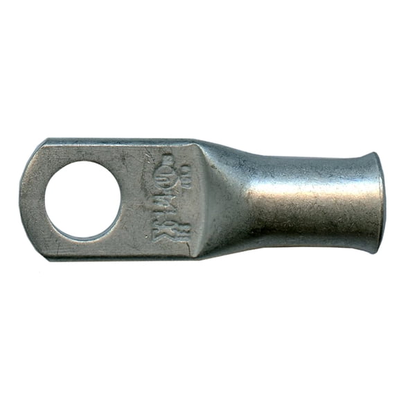Tinned Copper Lug 6 AWG Gauge 1/4" Ring Wire Terminal Battery Cable End Connector - 10 Pack