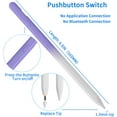 thumbnail image 3 of Stylus Pens for Touch Screens, Universal Fine Point iPad Pencil with Magnetic Adsorption Compatible with iPhone/iPad/Samsung/Android/Tablet & Other Touch Screens (White Purple), 3 of 7