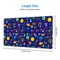 thumbnail image 2 of Kdxio Mathematics And Chemistry Print Large Gaming Mouse Pad,Non-Slip Base,Water Resist Keyboard Pad for Gamer,Office & Home,29.5 x 15.8 in, 2 of 6
