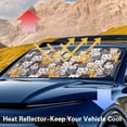 thumbnail image 6 of Xixirimido Car Windshield Sun Shade Sun Visor for Front Window Sunshade Block UV Rays Universal Fit Truck SUV Van Auto Accessories, Cute Cartoon Cats, 6 of 8
