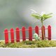 thumbnail image 3 of Valla de madera miniatura para jardín de hadas, paisaje, terrario, figurita, bonsái, manualidades DIY, 3 of 5