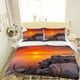 thumbnail image 1 of 3D Sunset Sky Sea Landscape Quilt Cover Set Ropa de Cama Funda Nórdica Fundas de Almohada, 1 of 3