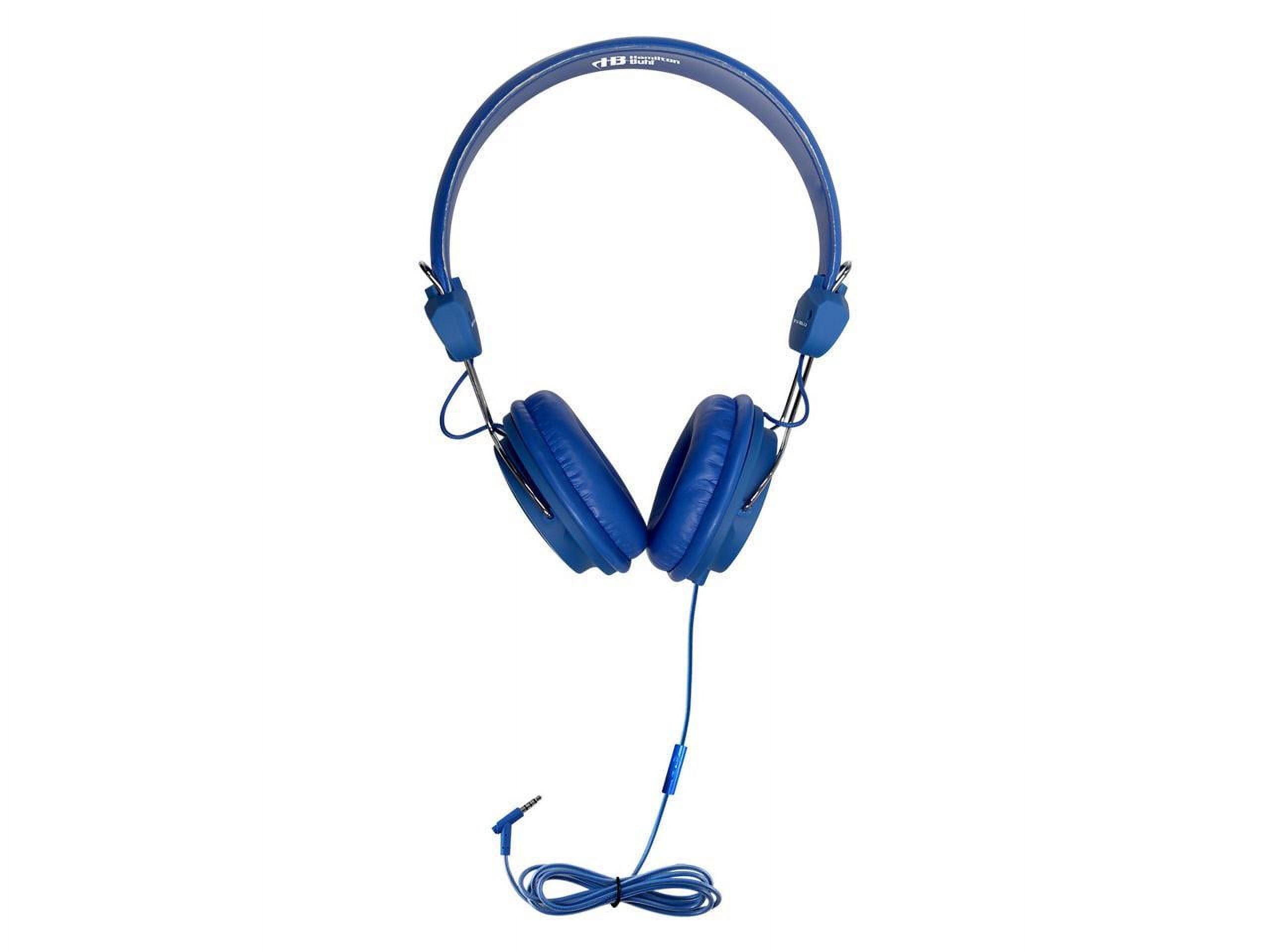 HamiltonBuhl Favoritz TRRS Headset with In-Line Microphone - Blue