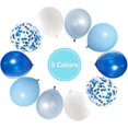 thumbnail image 2 of Globos blancos y azules para fiesta de cumpleaños - Paquete de 50 | Globos de confeti azul, azul rey, 2 of 5