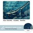 thumbnail image 2 of Whale Polyester Non-Slip Machine Washable Area Rugs for Office Floor, 2 of 6