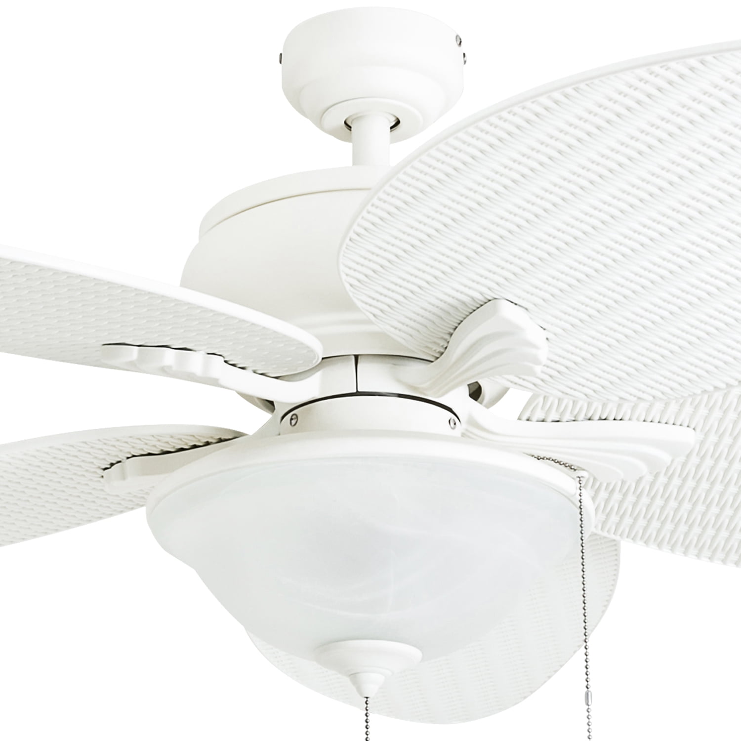 Prominence Home Celana 52" Tropical Indoor/Outdoor Ceiling Fan with 5 Blades, Bowl Light Kit, Pull Chains & Reverse Airflow