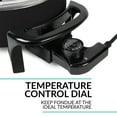 thumbnail image 4 of Nostalgia 12-Cup Fondue Set, Electric Fondue Pot with Temp Control and 8 Color Coded Dipping Forks, Black, 4 of 8