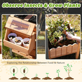 thumbnail image 4 of Robud Outdoor Mud Kitchen Set for Kids, Wooden Pretend Play Kitchen with Plant Growing Box, Real Faucet, Sink, Kitchen Accessories, Pretend Play for Kids Boys Girls Toys Age 3+, 4 of 10