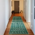 thumbnail image 1 of Modern Decorative Rug, Funky Abstract Style Design of Pixel Look Waving Lines Geometric Themed, Quality Carpet for Bedroom Dorm and Living Room, 6 Sizes, Seafoam, by Ambesonne, 1 of 2
