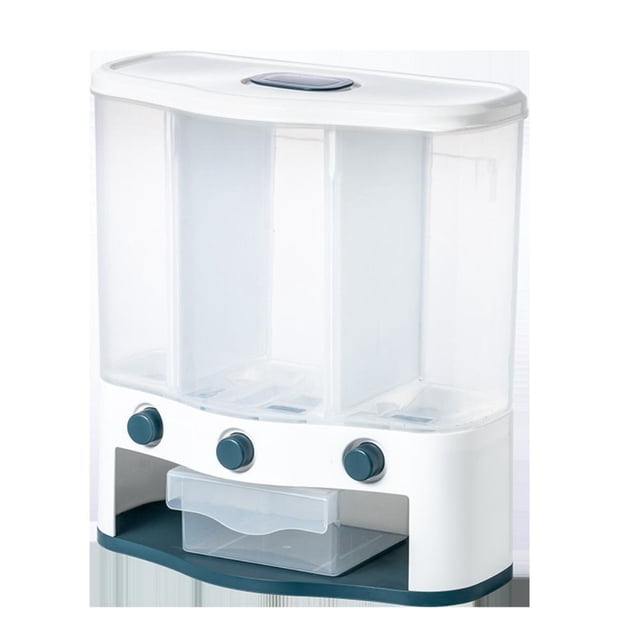 Dispensador De Alimentos Secos Montado En La Pared Granos Cubo De Arroz Tanque De Almacenamiento De Arroz Contenedores De Ahorro De Espacio Para Utensilios De Cocina Yuarrent HA034872-00