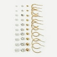 thumbnail image 6 of Aellinatey Beautiful Metal Ball Crystals Stud Earrings 20 Pairs Earrings for Daily Wear, 6 of 13