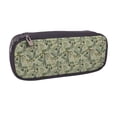 thumbnail image 2 of Lsque Tropical Plants Green Printed Big Capacity PU Leather Pencil Case Large Pencil Pouch Stationery Pen Bag Pencil Holder for Teen, 2 of 6
