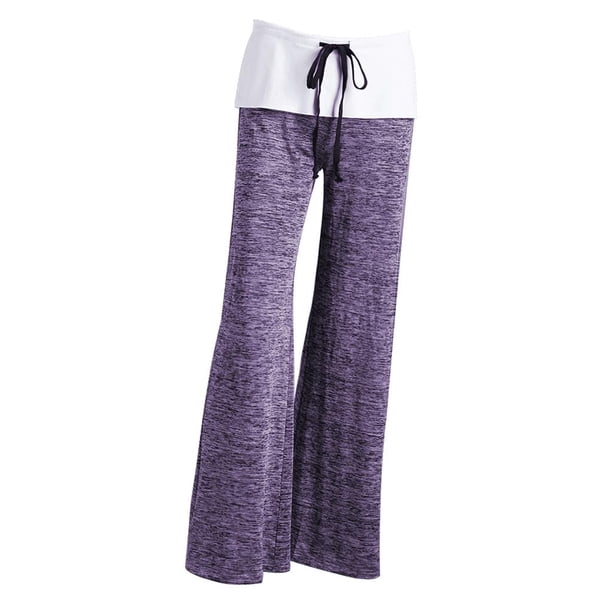 Pantalones de Yoga Pierna Ajuste Confortable Mujeres Deporte Hermoso L