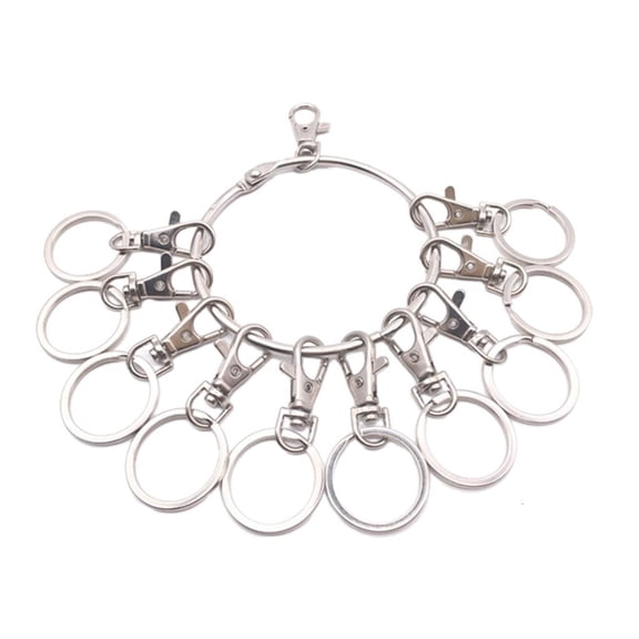 Giaone Large Round Hoop Key Organizer Portable Metal Rings Key Holder Management