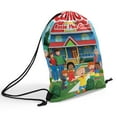 thumbnail image 5 of Caillou-theme Drawstring Backpack Sports Gym Bag Water Resistant String Bag Cinch Bag，12‘’X16‘’（30X40cm）, 5 of 6