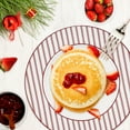 thumbnail image 3 of Holiday Time Christmas Red Stripe Ceramic Dinner Plate, 10.5-inch, Festive Dinnerware, 1 Piece, 3 of 6