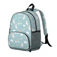 thumbnail image 2 of Unicorn and Star Blue Pattern Backpack for School, Cute School Bag with Adjustable Shoulder Straps and Padded Back, 13.8"x11.4"x6", 2 of 5