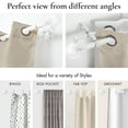thumbnail image 2 of MERIVILLE 1" Double Curtain Rod Set, Adjustable 48-84 Inches, Ball Finials, Glossy White, 2 of 10