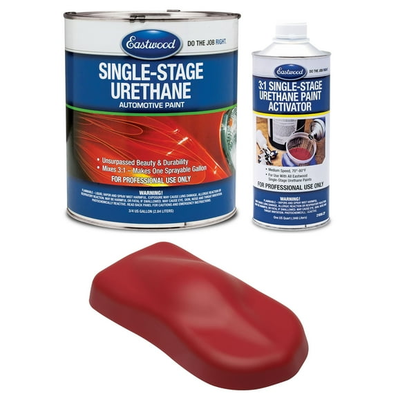 Eastwood 3:1 Rat Rod Matte Red Single Stage Automotive Spray Paint 1 Sprayable Gallon Kit