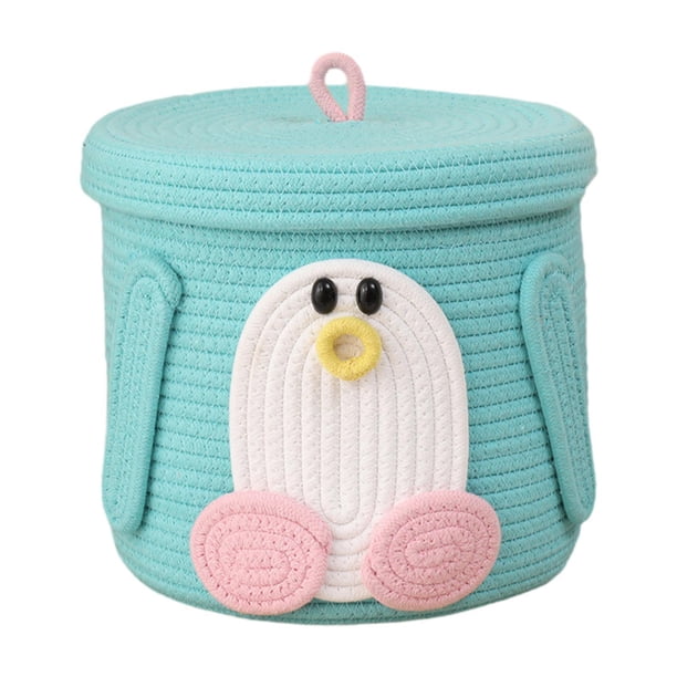Cesta , cesta de almacenamiento de cuerda, cesta para la colada, organizador multiusos, cesta de regalo para aperitivos, baño, habitación 25 cm x 25 cm x 24 cm