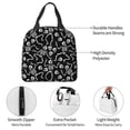 thumbnail image 4 of Easygdp Skeletons Dancing Bolsa Térmica Premium - Tela Oxford Impermeable, Gran Capacidad, Bolsillo Frontal, Unisex para Trabajo, Escuela, Actividades al Aire Libre y Picnics, 4 of 8