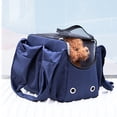 thumbnail image 4 of Bolso Hombro Impermeable Cgtredaw Pequeño para Gato Perro Portador azul marino, 4 of 9