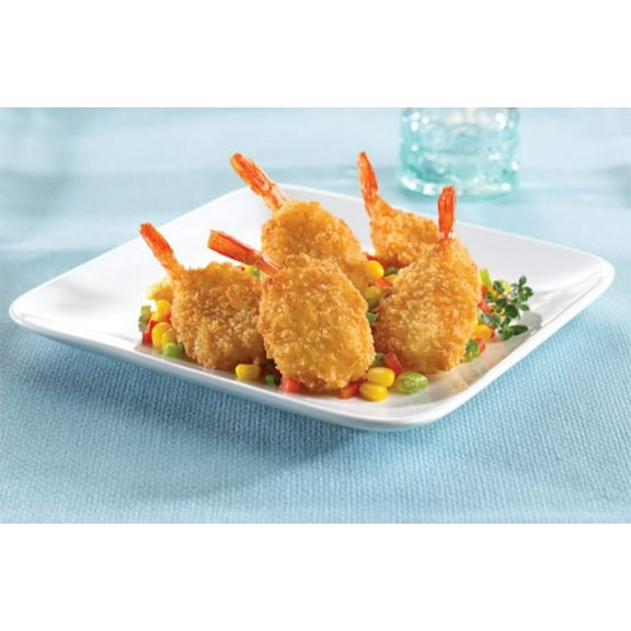 King and Prince Mrs.Fridays Breaded Fantail Shrimp - U/12, 2.5 Pound - 6 per case.