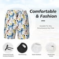 thumbnail image 5 of Lsque Mens Swim Trunks Poodle Dog Pattern - Bathing Suit Compression Liner - Beach Swim Shorts Swimwear - (S-3XL) - Stretch Quick Dry -, 5 of 9
