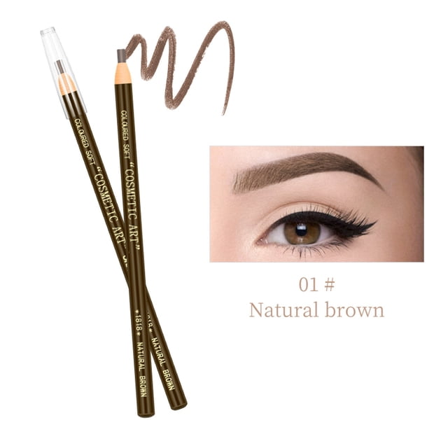 WIFKLSIIPG Water Eyebrow Pencil Smooth Pull Through Design Long Lasting Color Easy Blend Formula Natural Look Enhancer